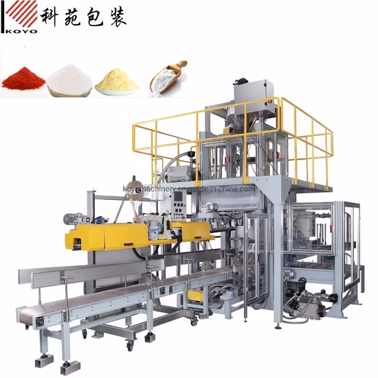 Kfzd-F25 Automatic Big Bag Powder Weigh Filling Sealing Sew Packing Machine for 10kg 25kg 50kg Wheat Flour