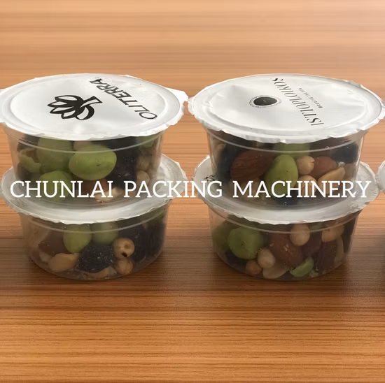 Automatic Peanut Snack Dry Fruits Granules Weigh Cup Filling Sealing Machine
