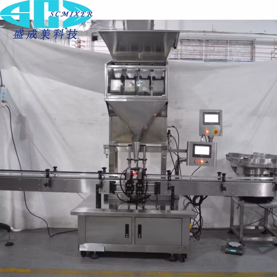 Automatic Cheap Paste Piston Pump Face Cream and Small Bottle Capping Machine