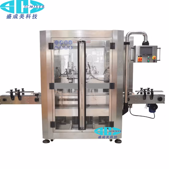 Automatic Cheap Paste Piston Pump Face Cream and Small Bottle Capping Machine