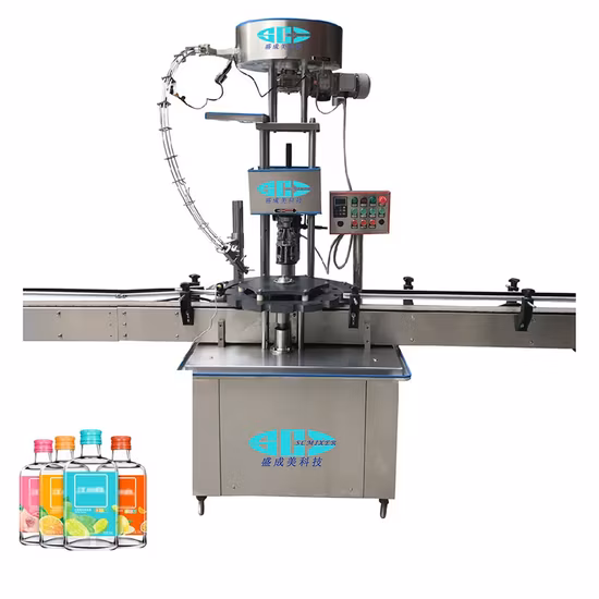 Automatic Rotary Aluminum Ropp Cap Glass Bottle Pharmaceutical Syrup Crimp Lid Pilfer Proof Screw Capping Machine