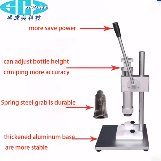 Glass Bottle Aluminum Cap Pressing Capping Capper Machine